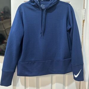 Nike Dr fit woman’s  Navy Pullover Hoodie